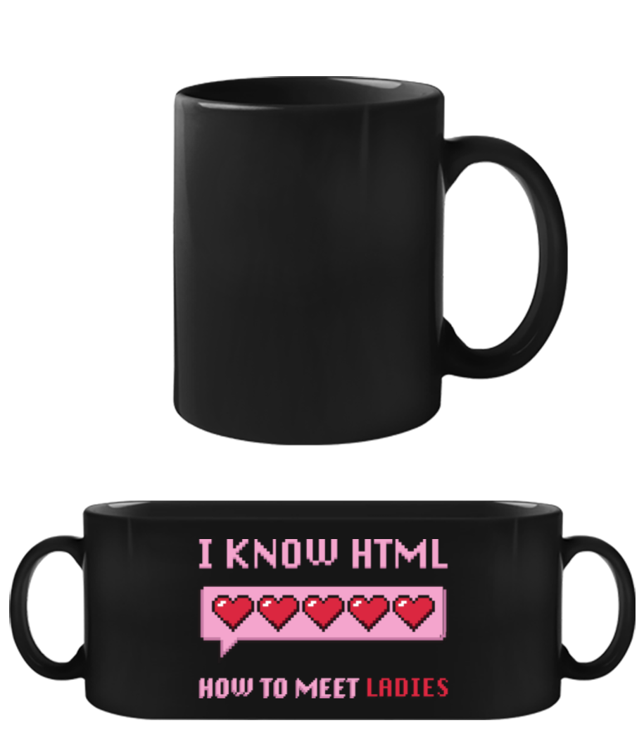 I Know HTML · Tasse Noire