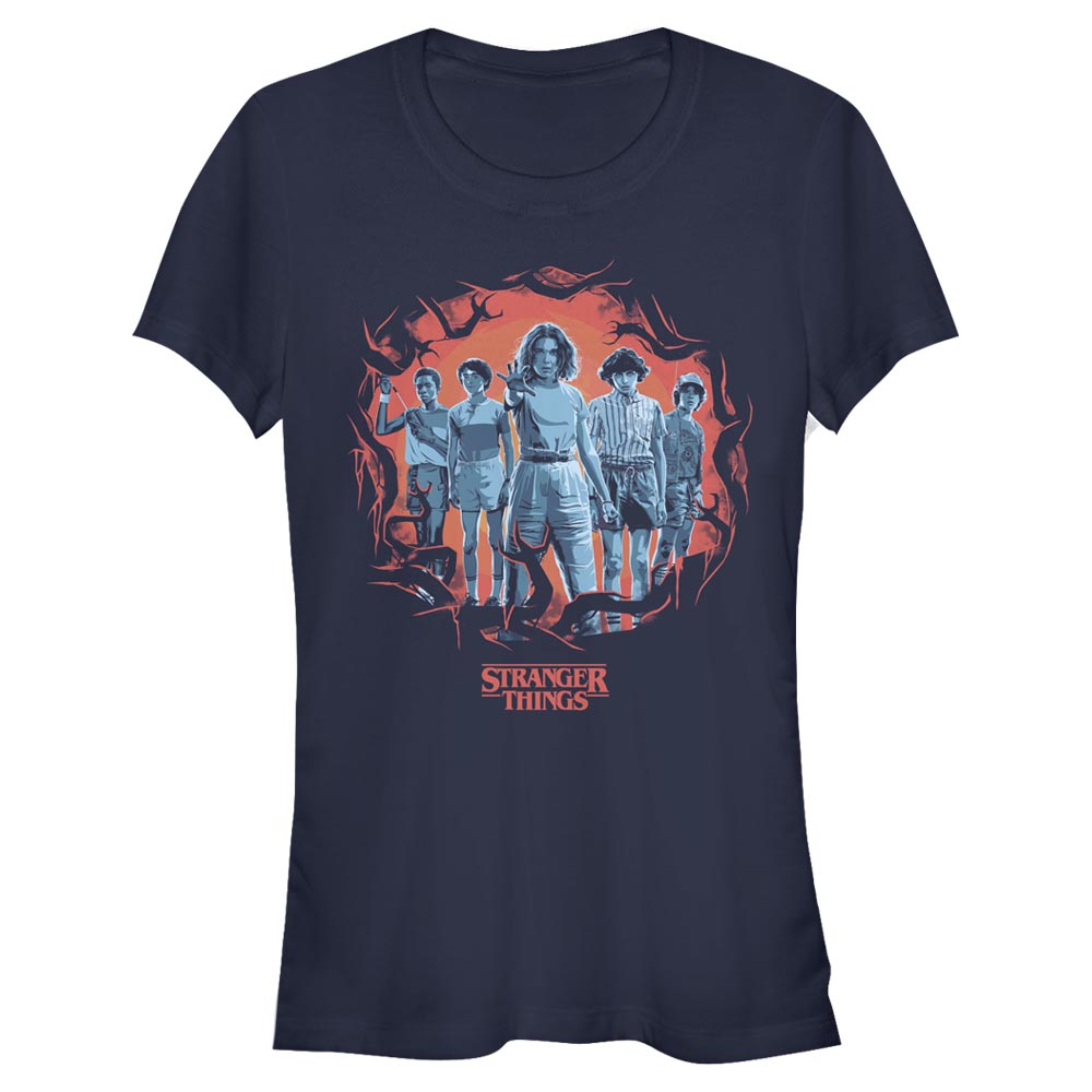 Netflix - Stranger Things - Photo de groupe Tonal Eleven Group Pose - Femme T-shirt