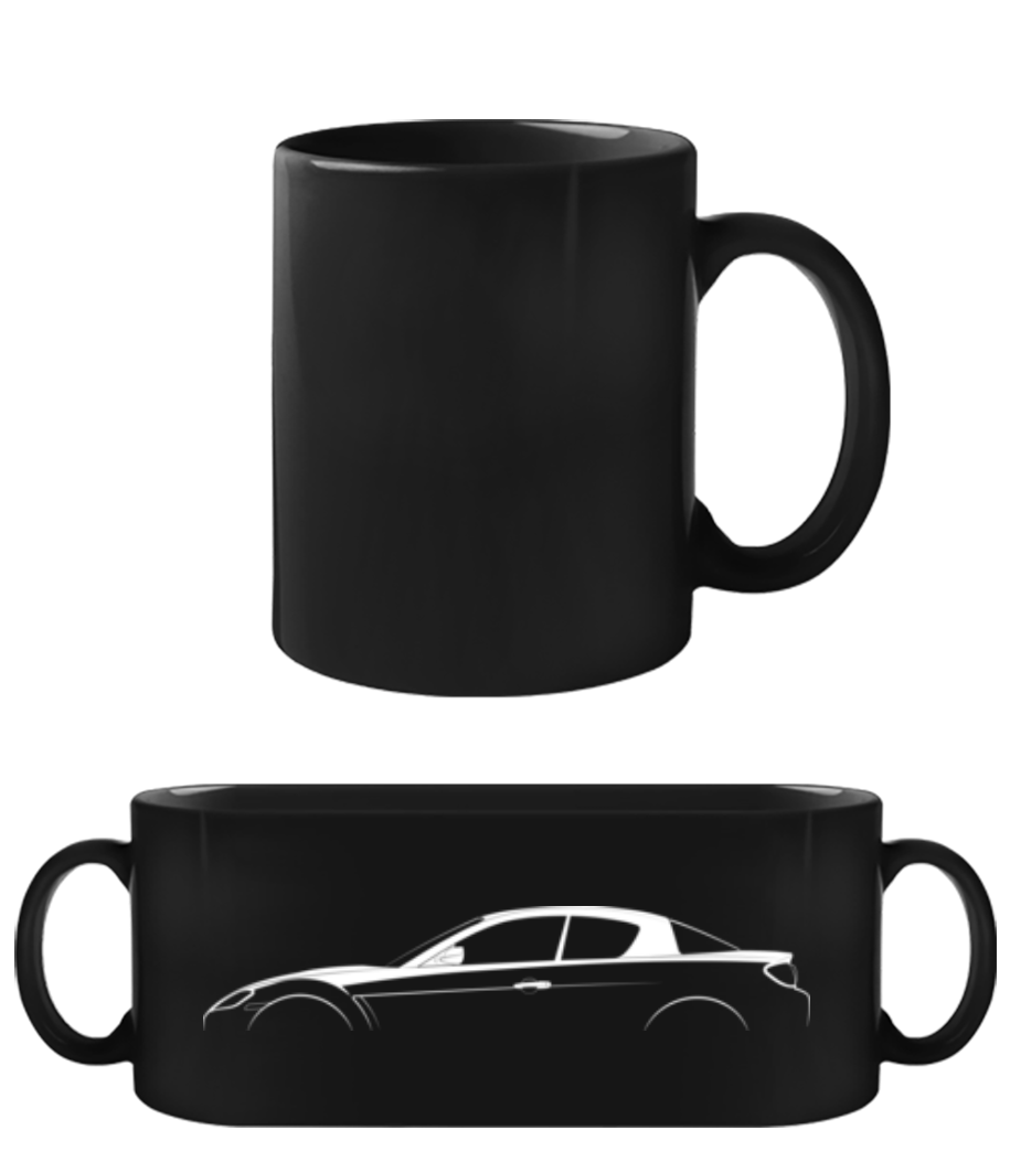 'Mazda RX-8' Silhouette · Tasse Noire