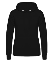 Frauen Basic Hoodie - Schwarz - Vorne