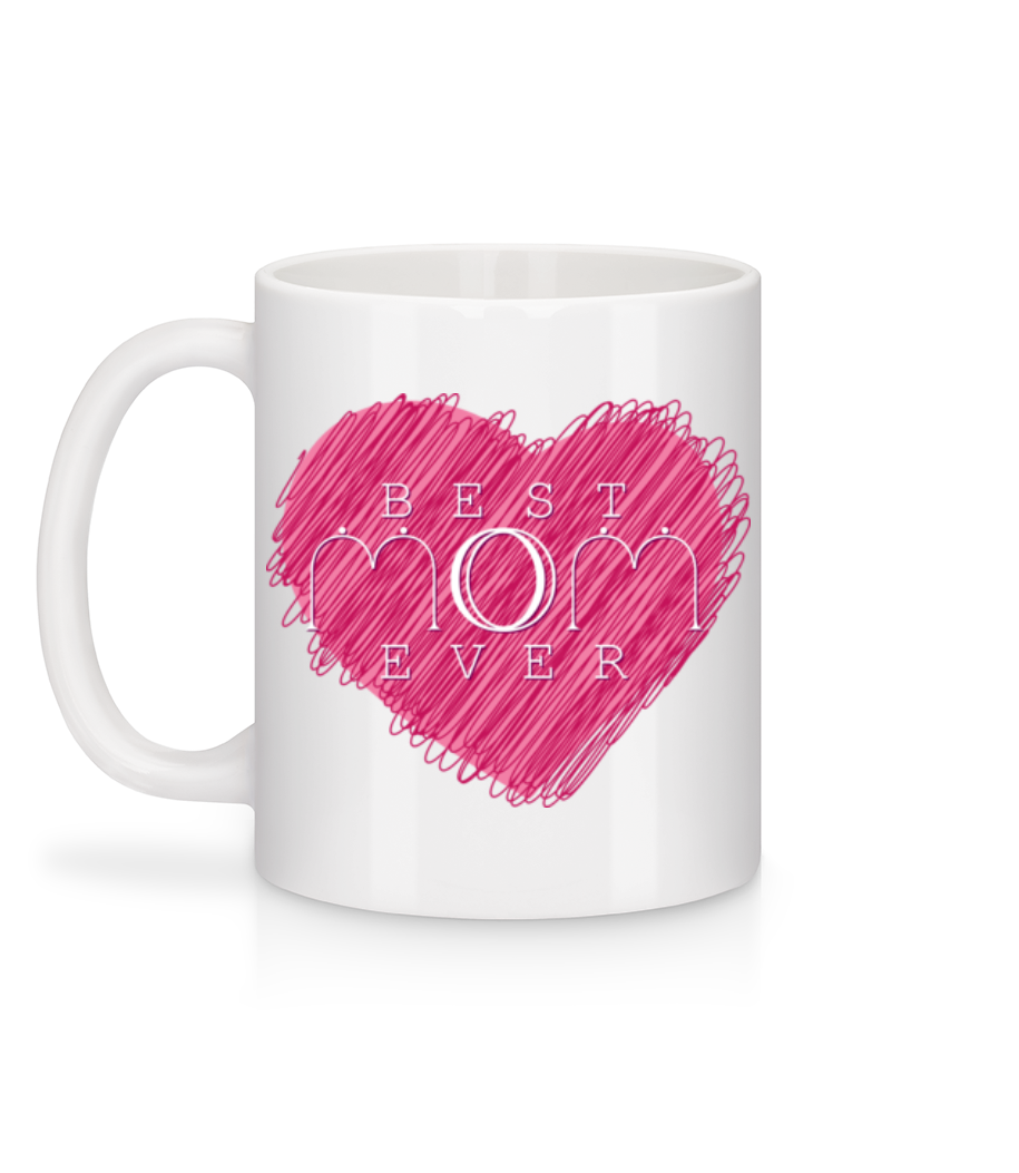 Aperçu: Best Mom Ever - Mug en céramique blanc - Blanc - Derrière