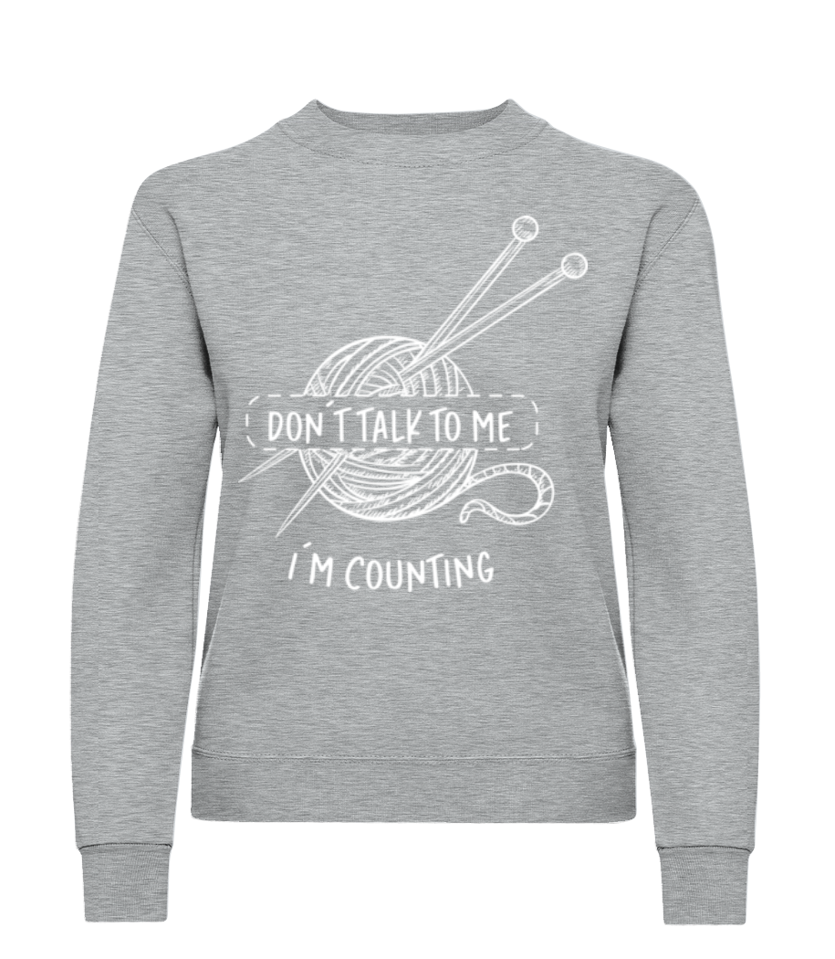 Im Counting Stitches · Sweatshirt Femme