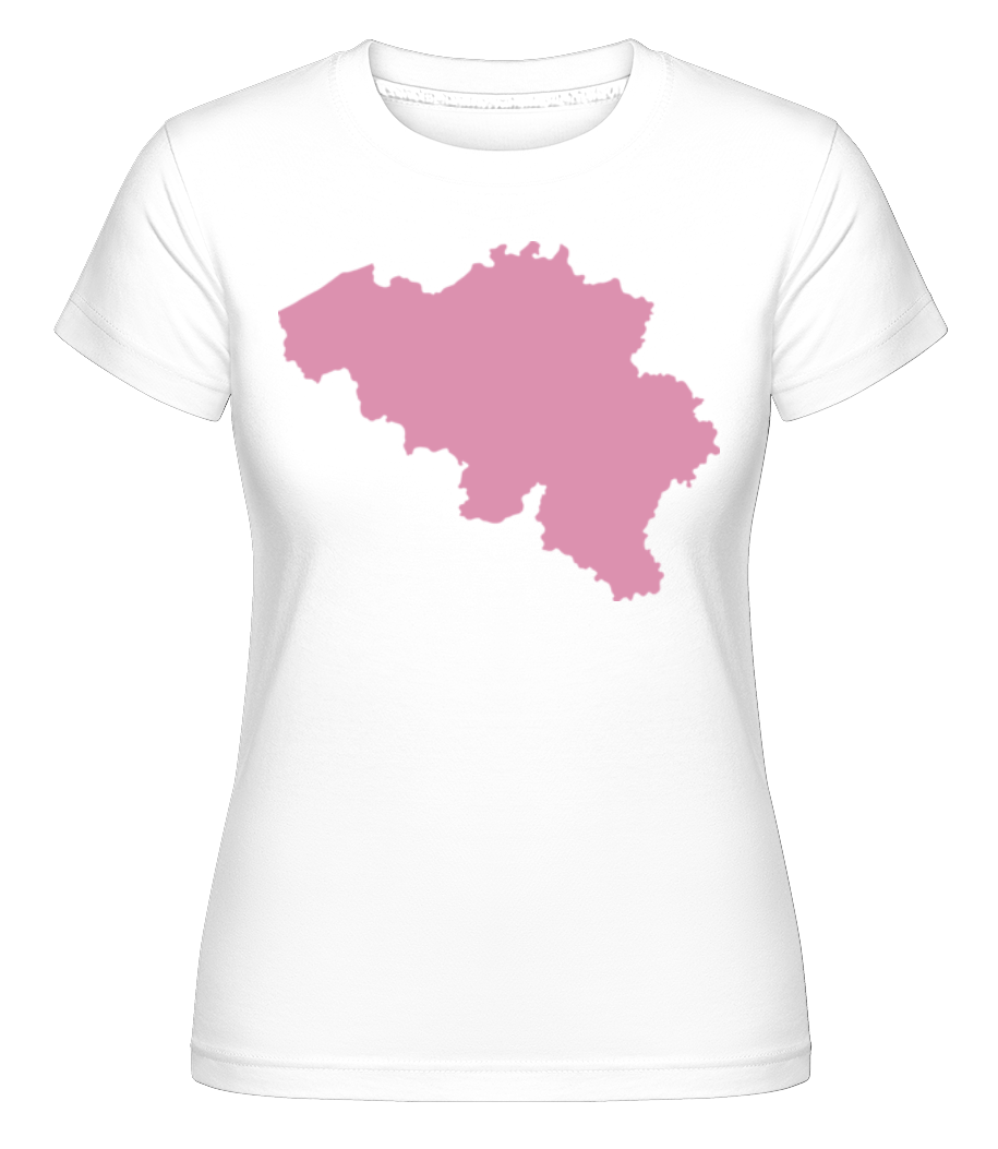 Belgium Silhouette Pink ·  T-shirt Shirtinator femme