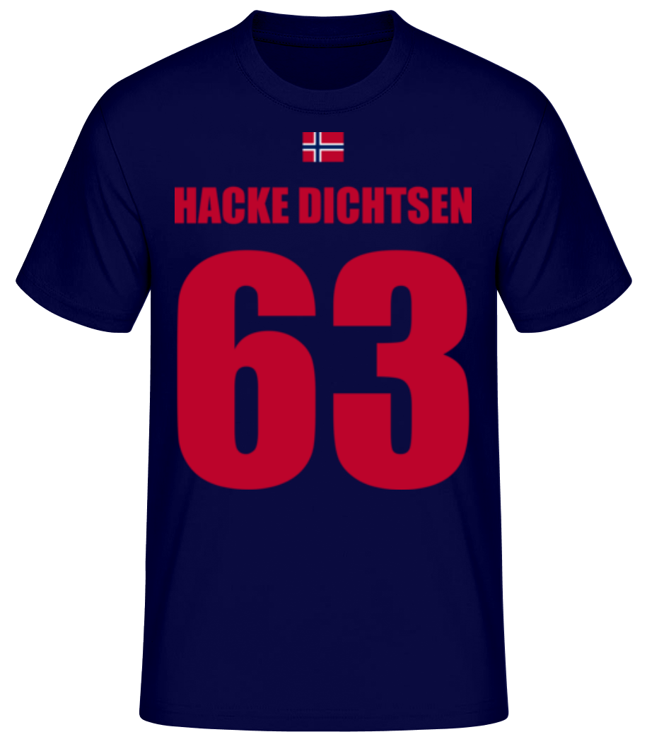 Norwegen Fußball Trikot Hacke Dichtsen · Männer Basic T-Shirt