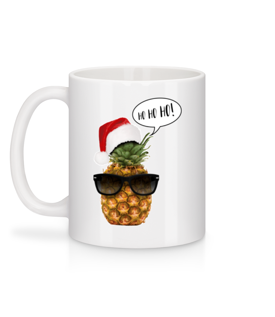 Santa Ananas - Mug en céramique blanc - Blanc - Derrière