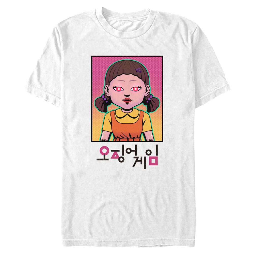 Netflix - Squid Game - Doll Neon - Homme T-shirt - Blanc - Devant