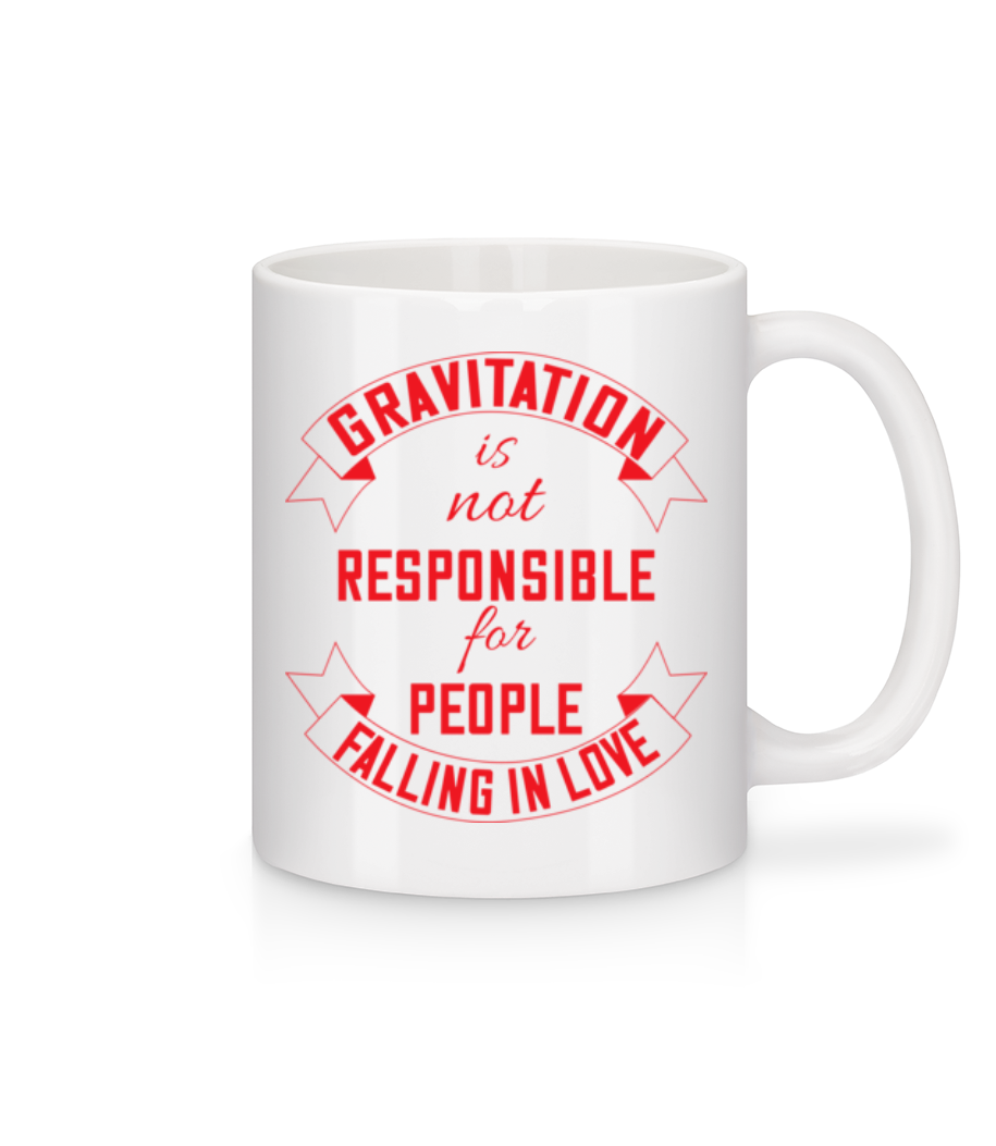 Gravitation Is Not Responsible · Mug en céramique blanc