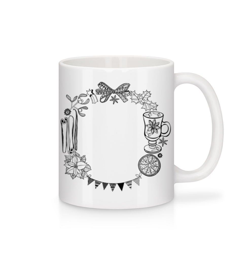 Cadre De Noël · Mug en céramique blanc