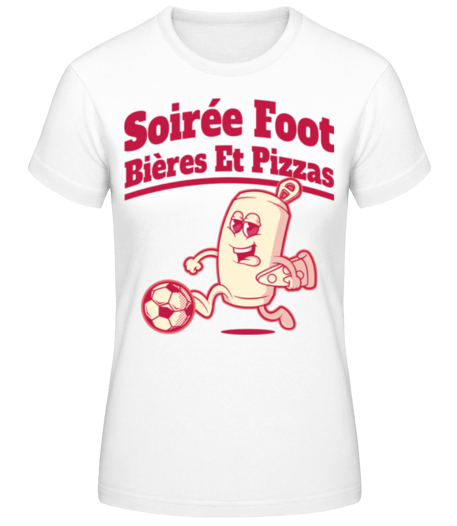 Soirée Foot Bières Et Pizzas · T-shirt standard Femme