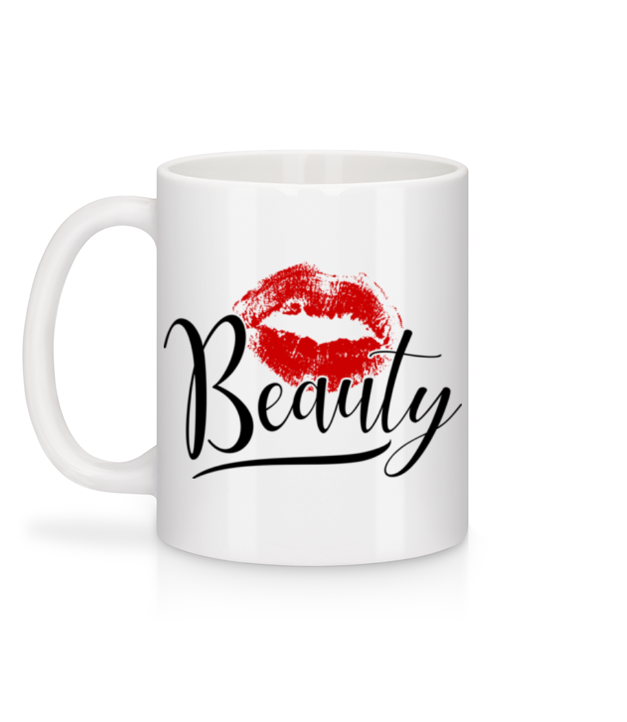 Aperçu: Beauty Kissing Mouth - Mug en céramique blanc - Blanc - Derrière