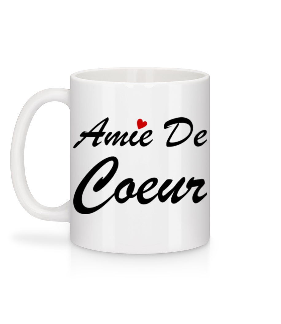 Aperçu: Amie De Coeur - Mug en céramique blanc - Blanc - Derrière