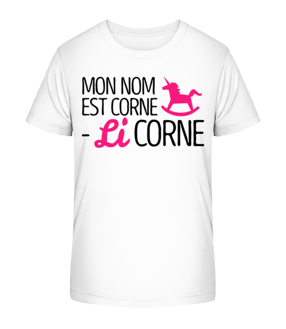 Mon Nom Est Corne, Li Corne · T-shirt bio Enfant Stanley Stella 2.0
