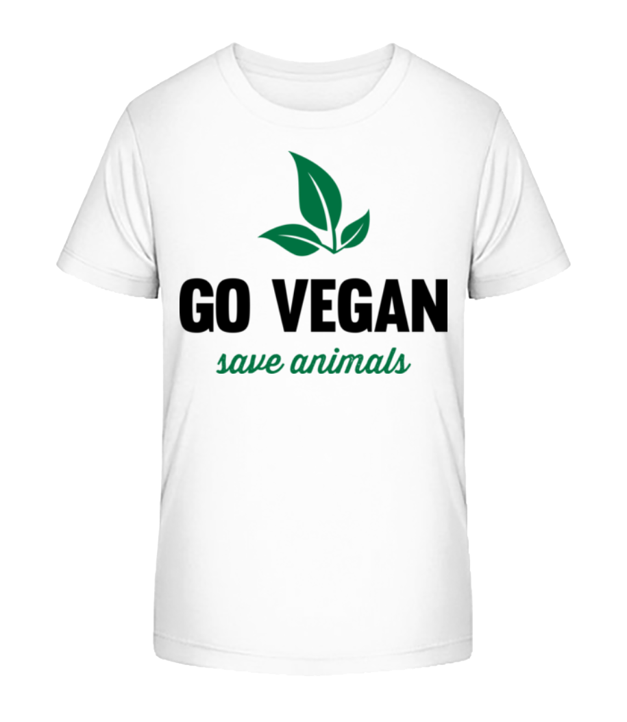 Go Vegan Save Animals · T-shirt bio Enfant Stanley Stella 2.0