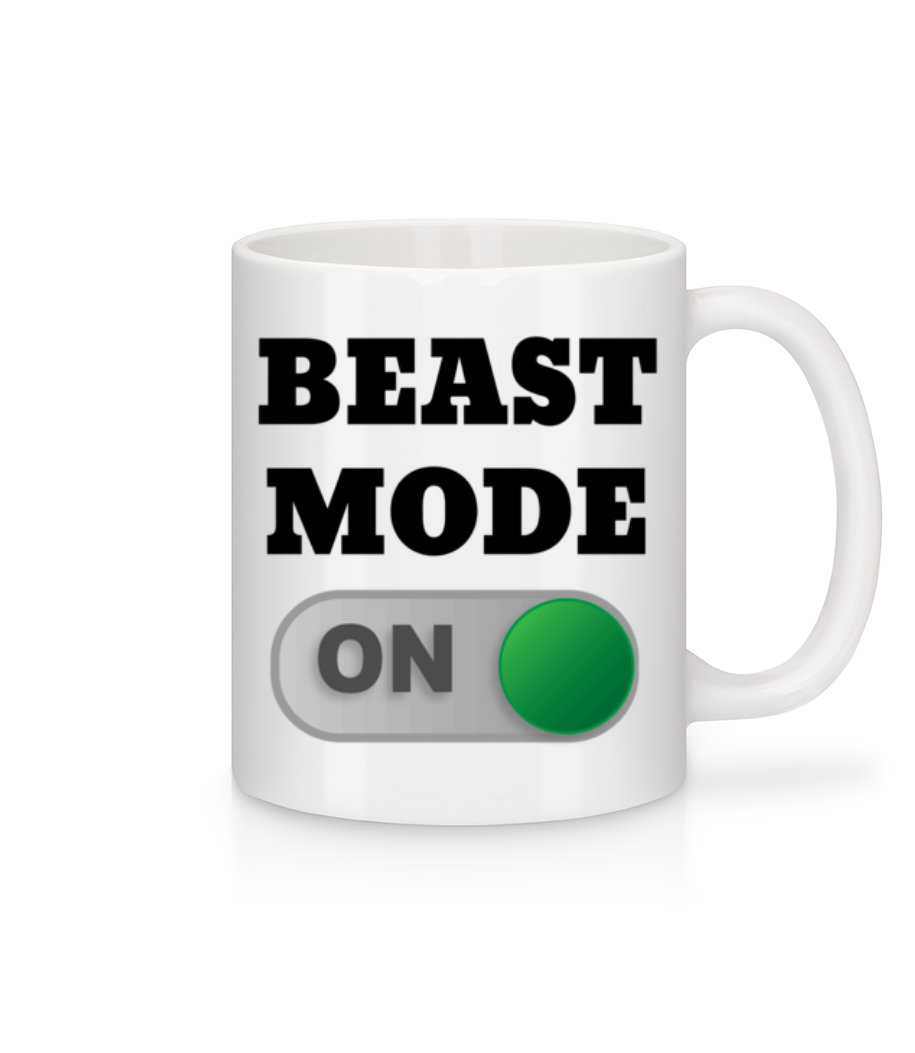 Beast Mode On · Mug en céramique blanc