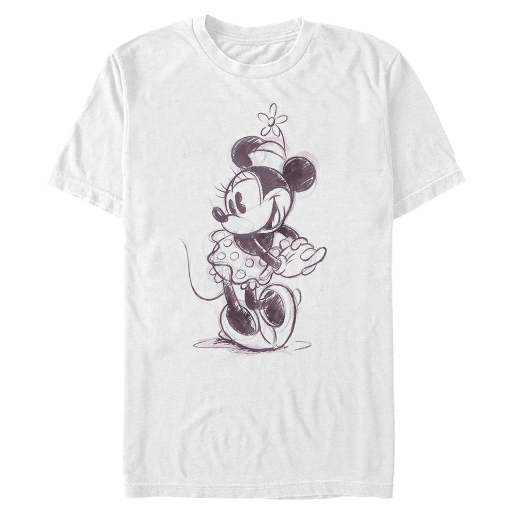 Disney Classics - Mickey Mouse - Minnie Mouse Sketchy Minnie - Homme T-shirt