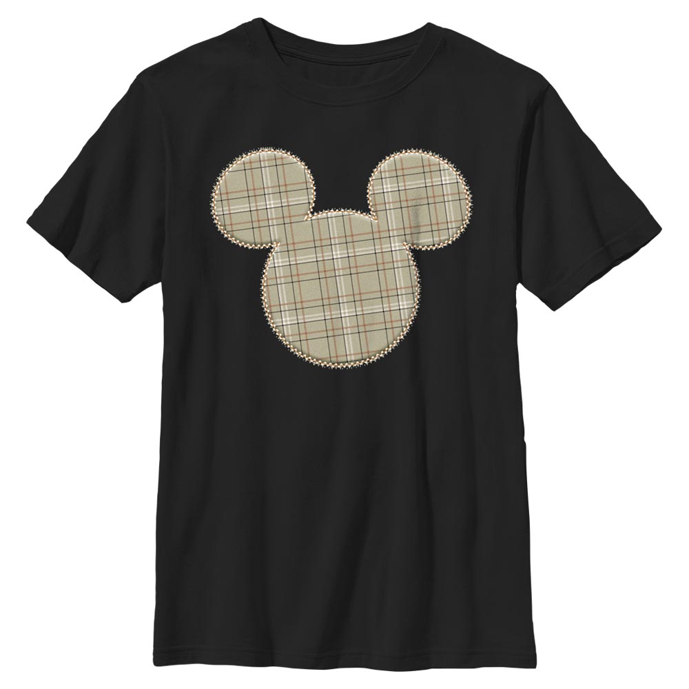 Disney - Micky Maus - Micky Maus Plaid Patch - Kinder T-Shirt