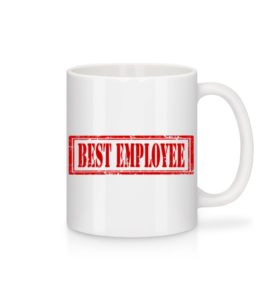 Best Employee Sign - Mug en céramique blanc - Blanc - Devant
