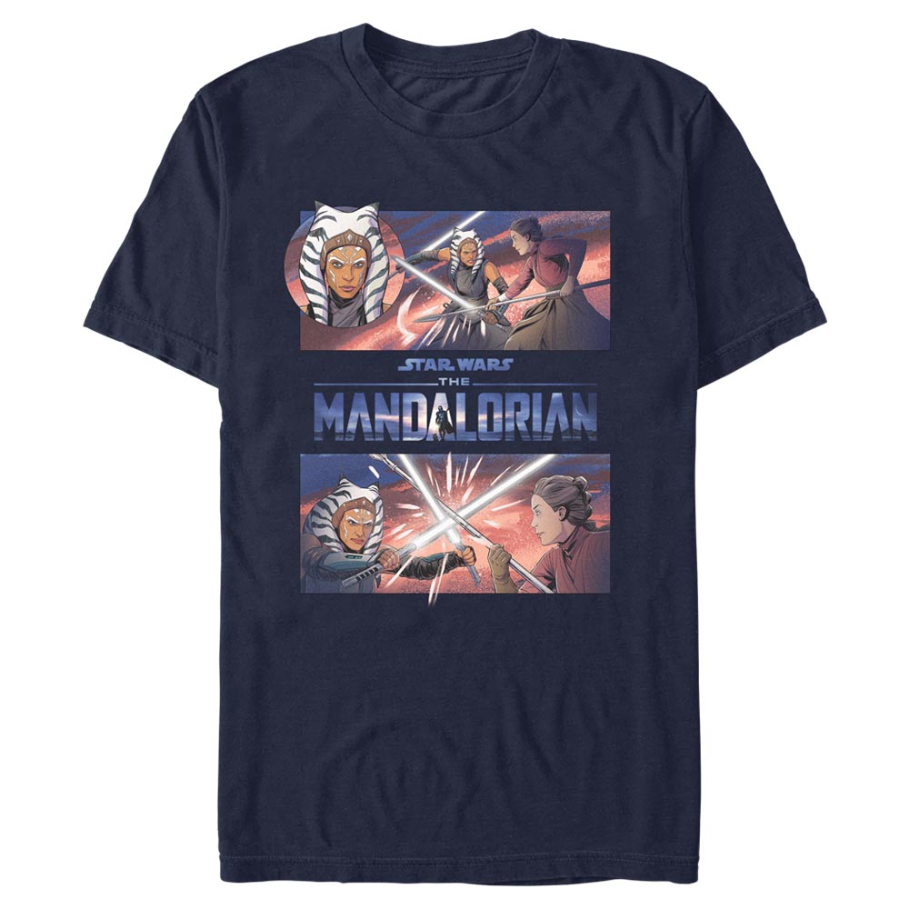 Star Wars - The Mandalorian - Photo de groupe Clash With Ahsoka - Homme T-shirt