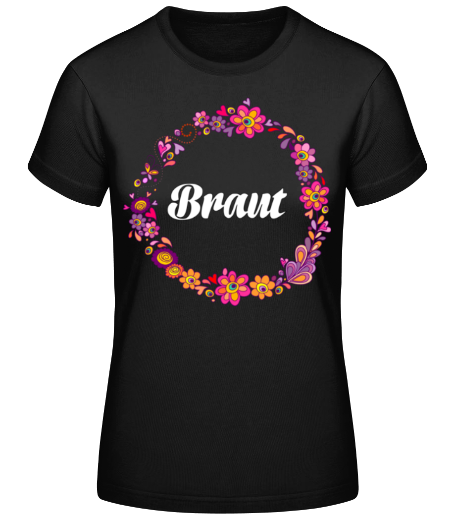 JGA Braut Blumenkranz · Frauen Basic T-Shirt