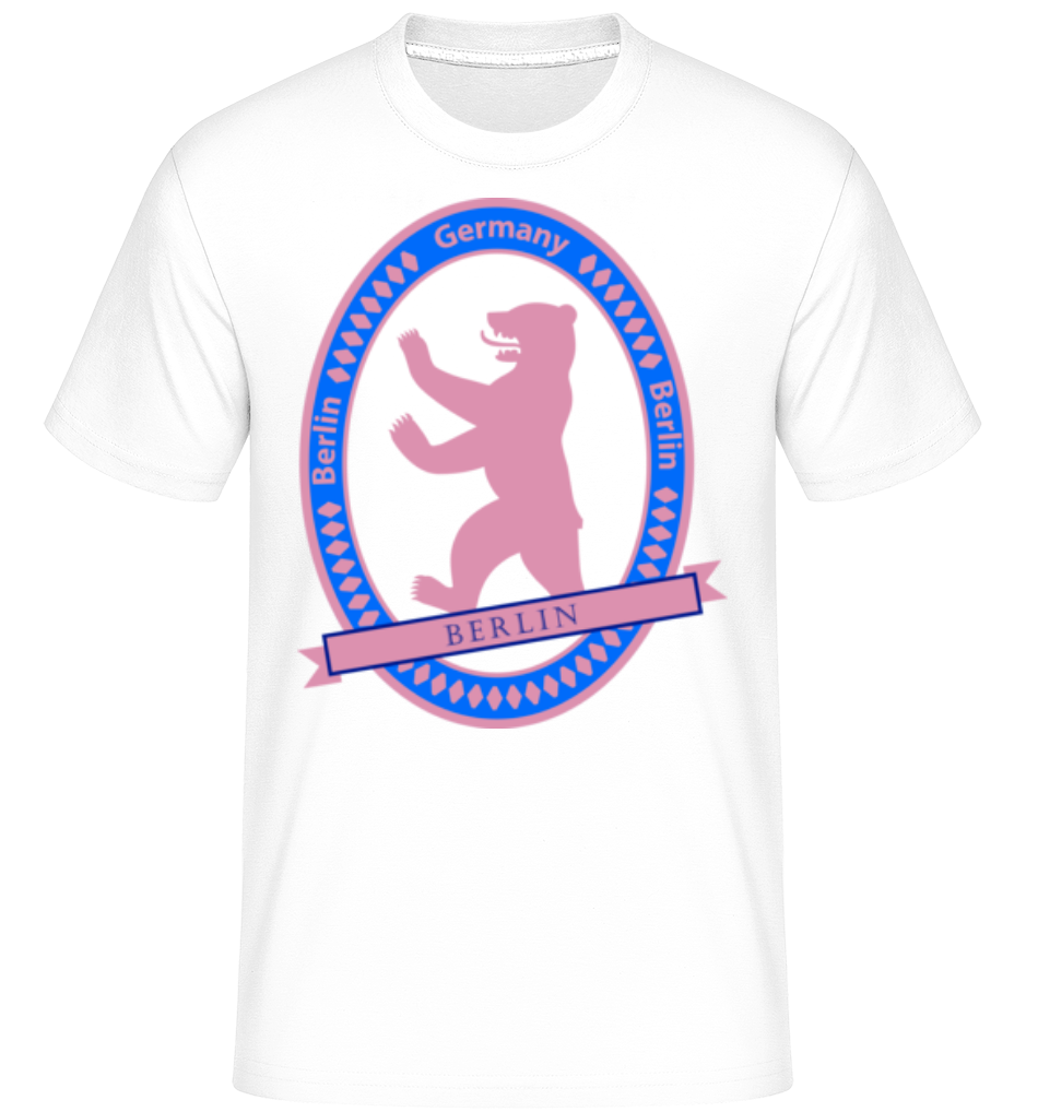 Aperçu: Berlin Bear Icon -  T-Shirt Shirtinator homme - Blanc - Devant