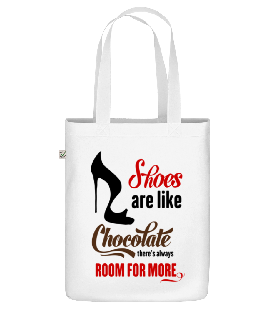Shoes Are Like Chocolate · Sac en toile bio
