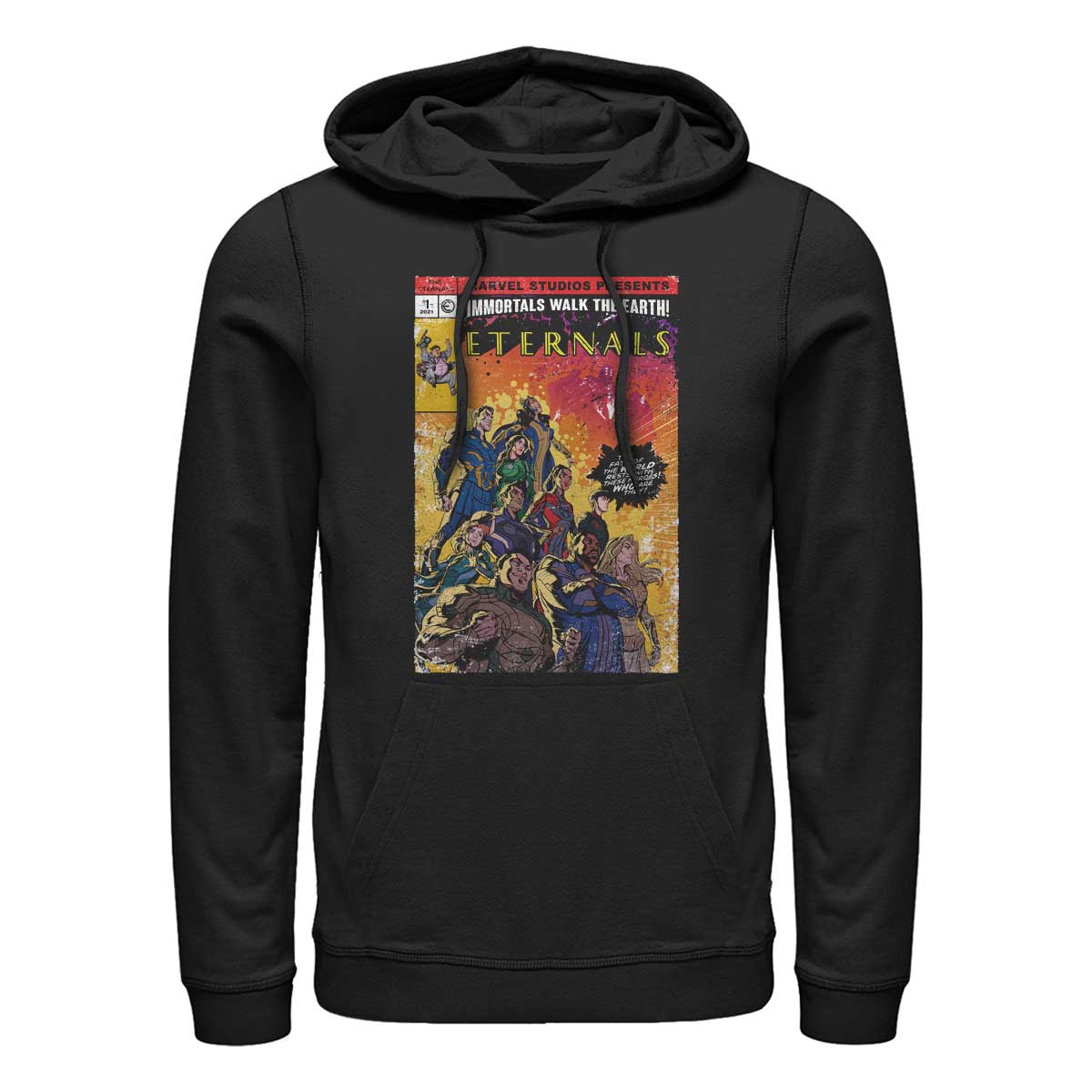 Marvel - Eternals - Photo de groupe Vintage Style Comic Cover - Unisex Sweat à capuche