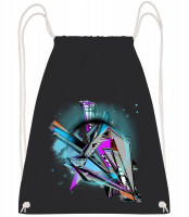 Geometrie Graffiti - Turnbeutel - Schwarz - Vorn Geometrie Graffiti - Turnbeutel - Schwarz - Vorn