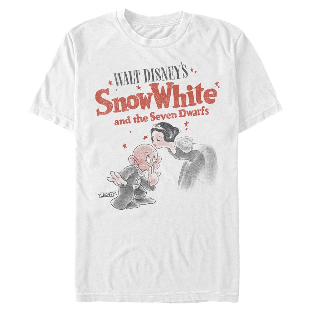 Disney - Blanche-Neige et les Sept Nains - Snow White & Dopey Sweet Kiss - Homme T-shirt