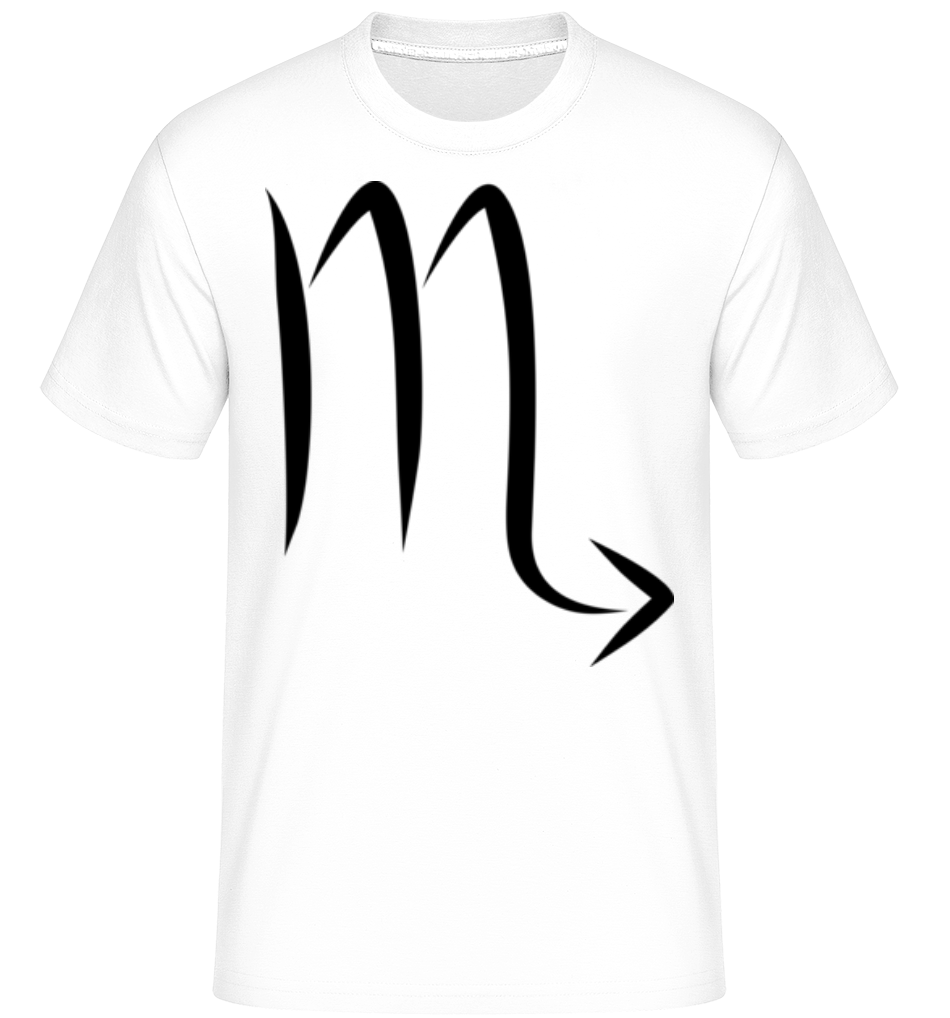 Aperçu: Signe Scorpion -  T-Shirt Shirtinator homme - Blanc - Devant