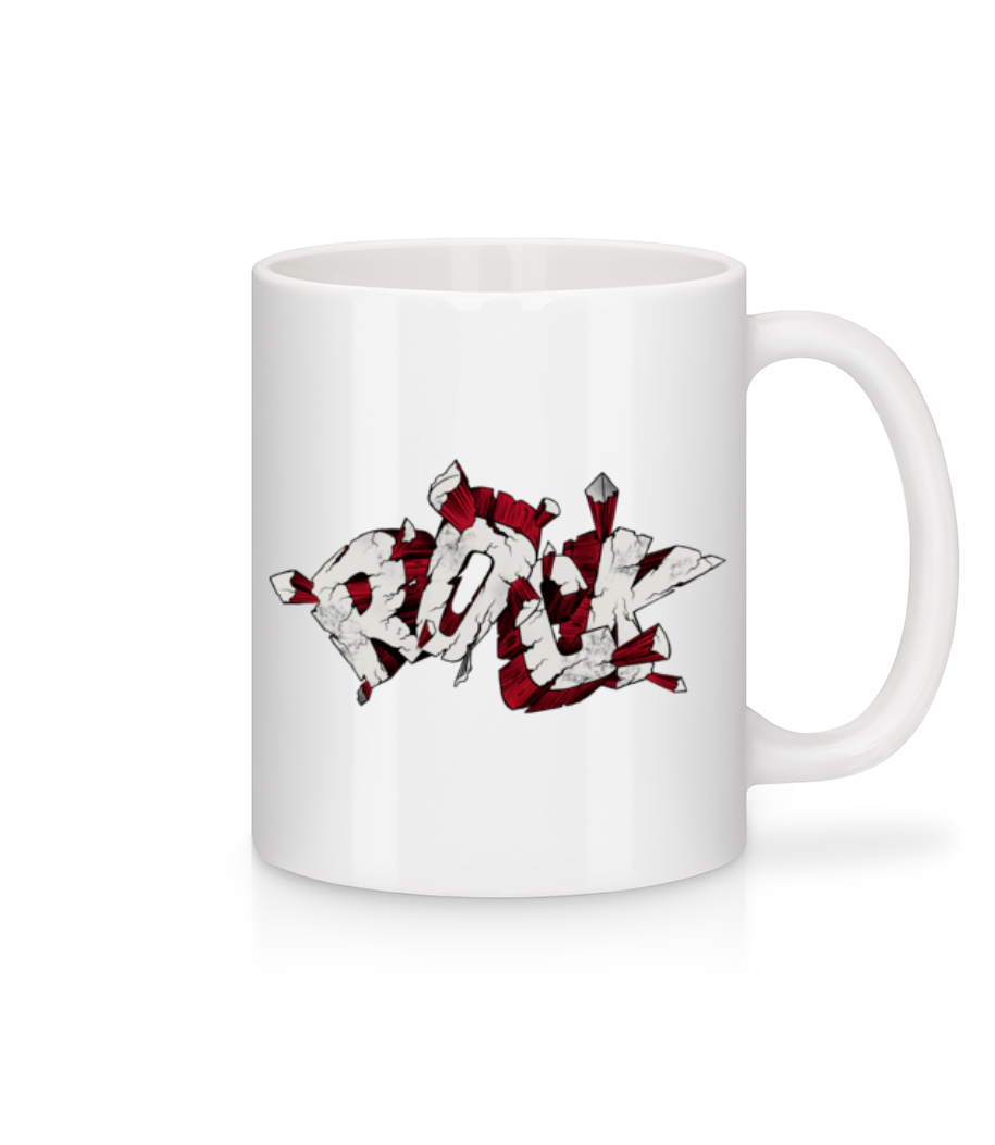 Vorschau: Rock Heftig - Tasse - Weiß - Vorne