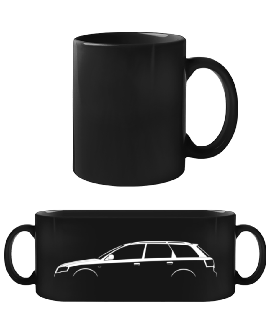 'Audi A4 Avant (B7)' Silhouette · Tasse Noire