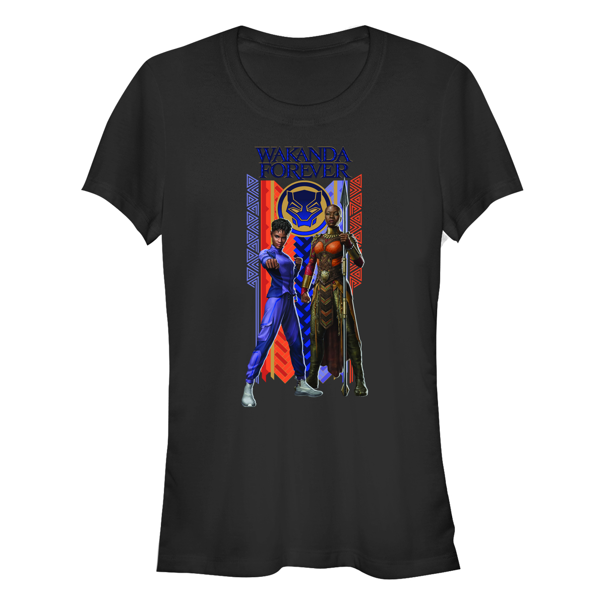 Marvel - Panthère noire Wakanda pour toujours - Shuri & Okoye Wakanda Forever Duo Banner - Femme T-shirt