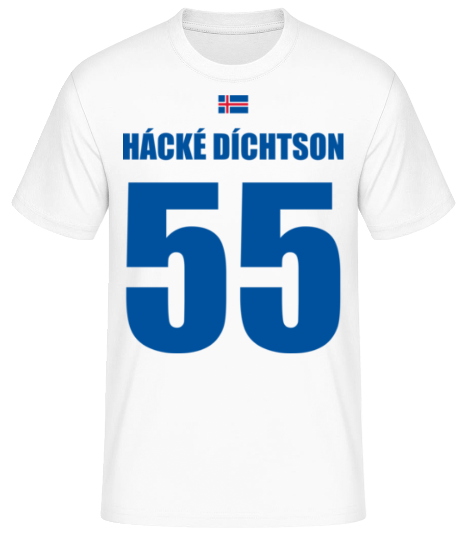 Island Fußball Trikot Hácké Díchtson · Männer Basic T-Shirt