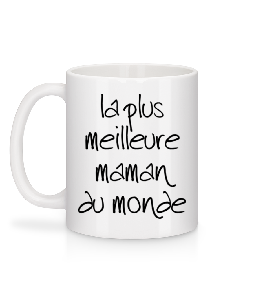 La Plus Meilleure Maman Du Monde - Mug en céramique blanc - Blanc - Derrière