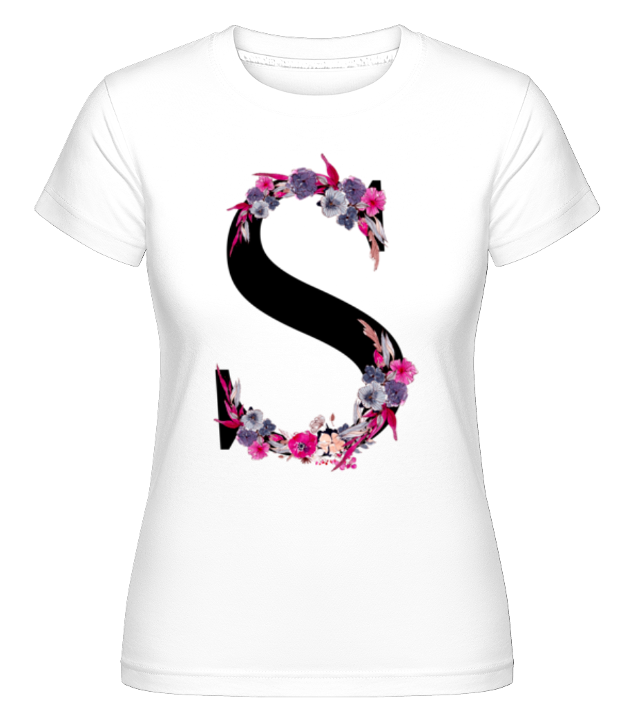 Fleurs Initiale S ·  T-shirt Shirtinator femme