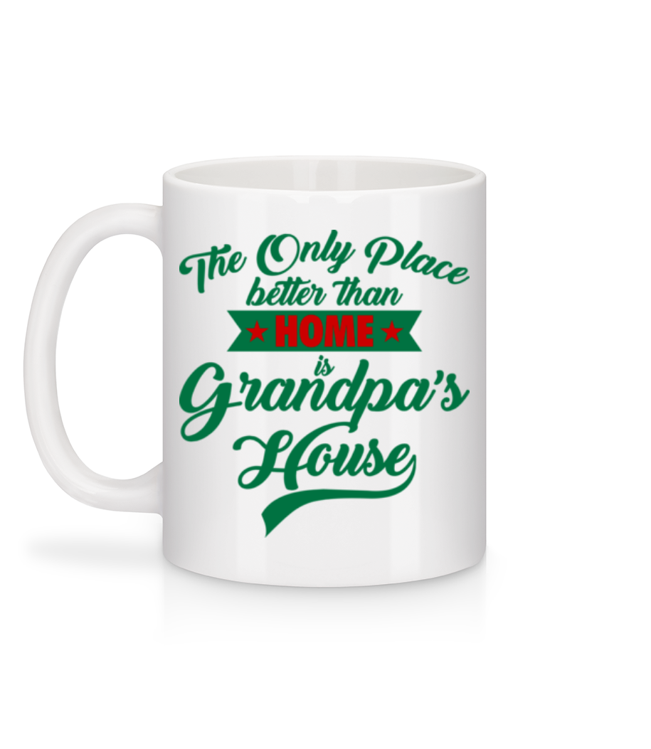 Aperçu: Grandpas House - Mug en céramique blanc - Blanc - Derrière