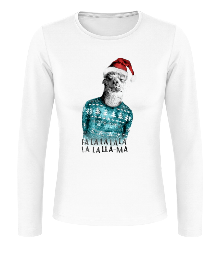 Lama De Noël · T-shirt à manches longues standard Femme
