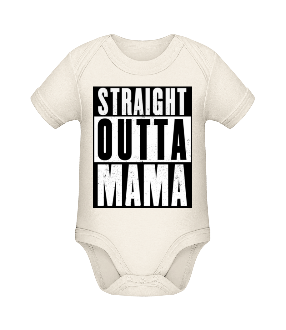 Straight Outta Mama · Body manches courtes bio