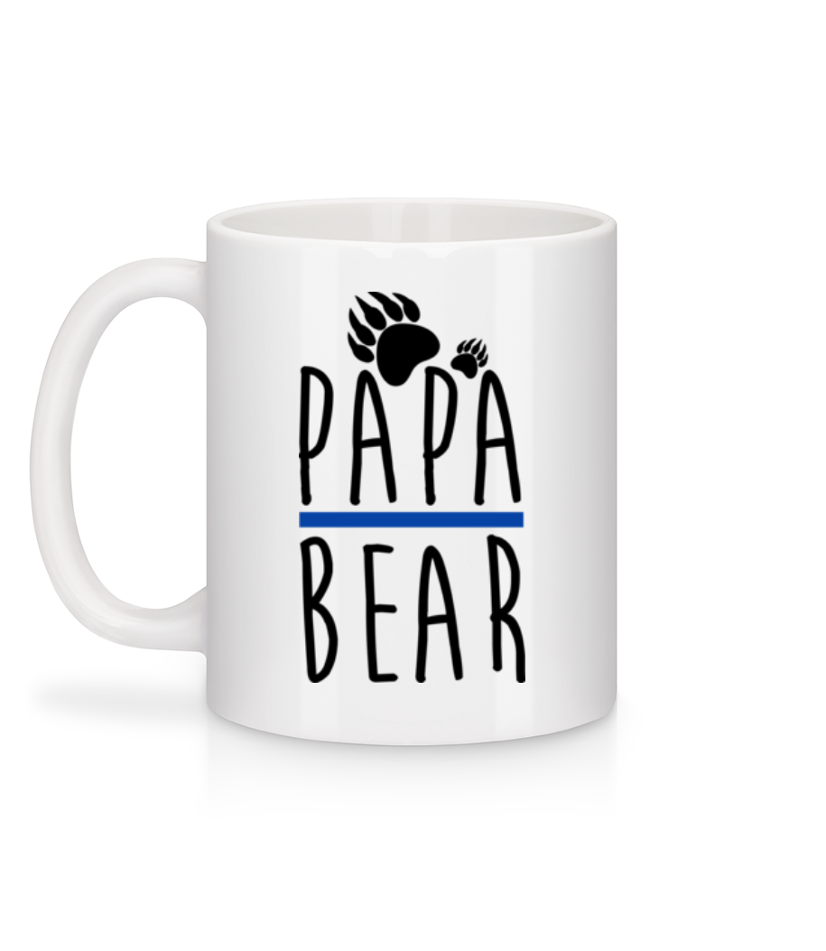 Aperçu: Papa Ours - Mug en céramique blanc - Blanc - Derrière