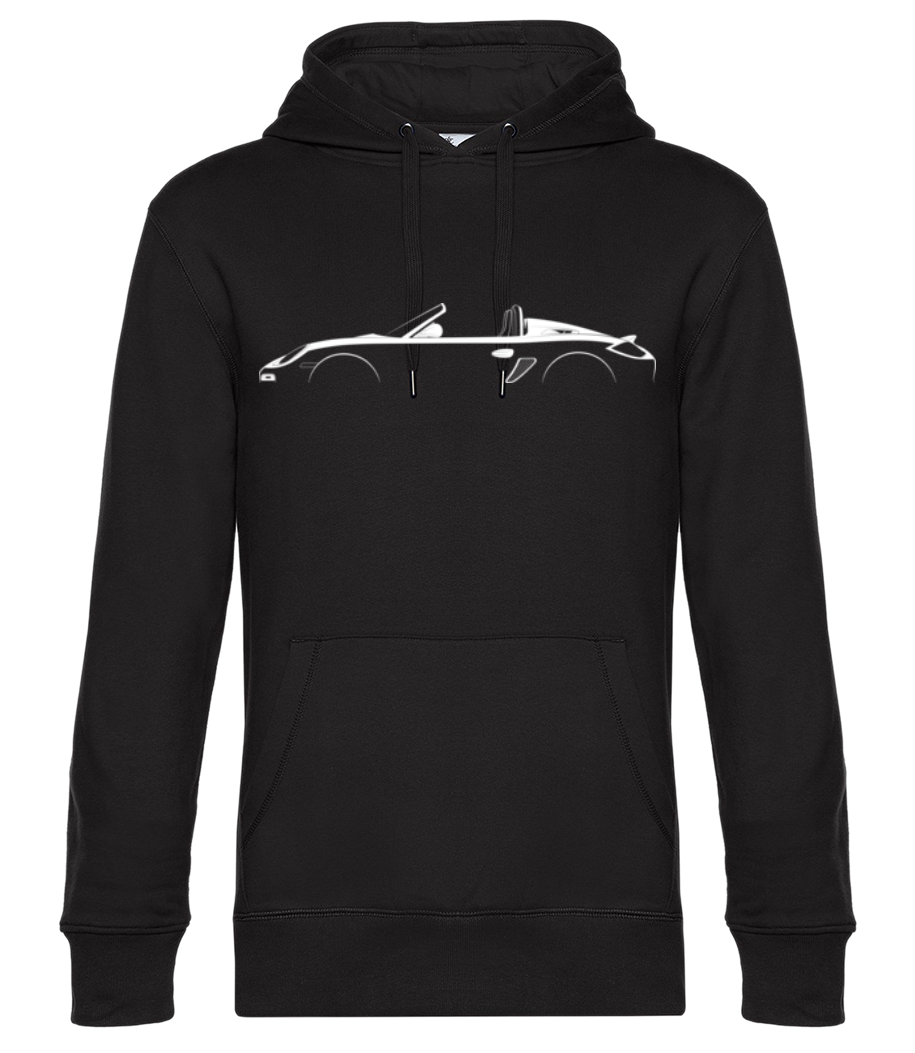 Aperçu: 'Porsche Boxster Spyder 987' Silhouette - Sweat à capuche premium Unisexe - Noir - Devant