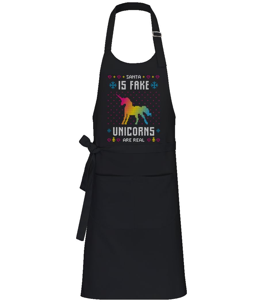 Santa Is Fake Unicorns Are Real · Tablier professionnel