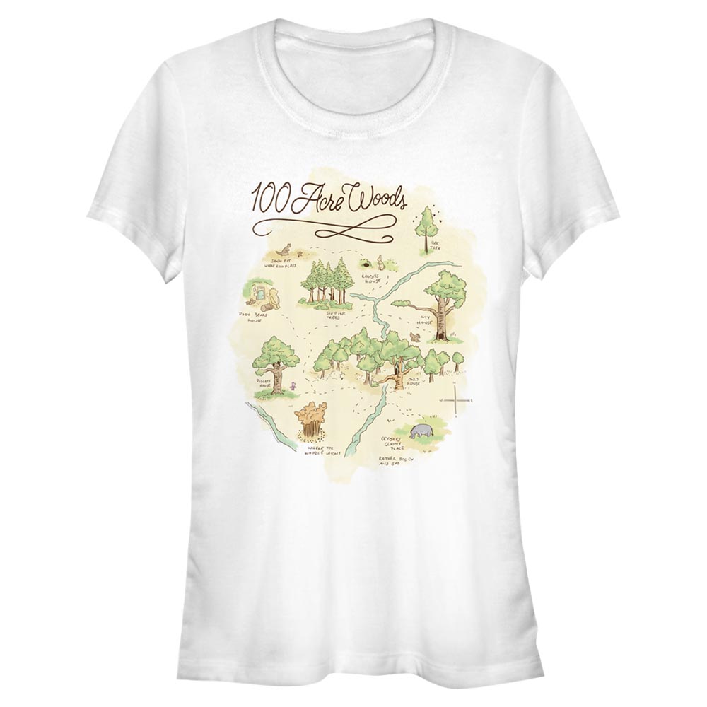 Disney - Winnie l'ourson - 100 Acre Woods Acre Map - Femme T-shirt