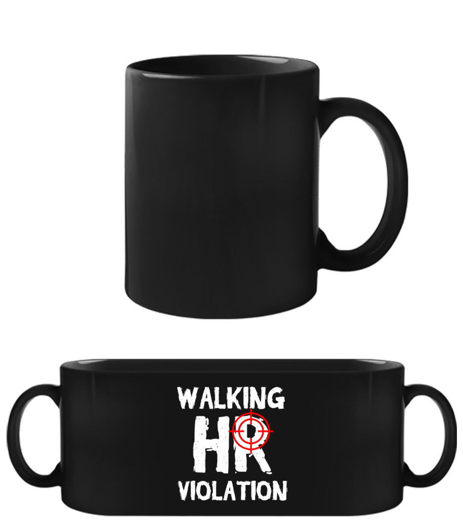 Office Walking HR Violation · Tasse Noire