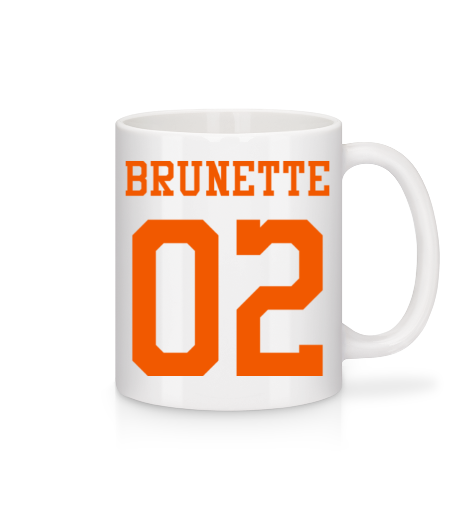 Brunette 02 · Mug en céramique blanc