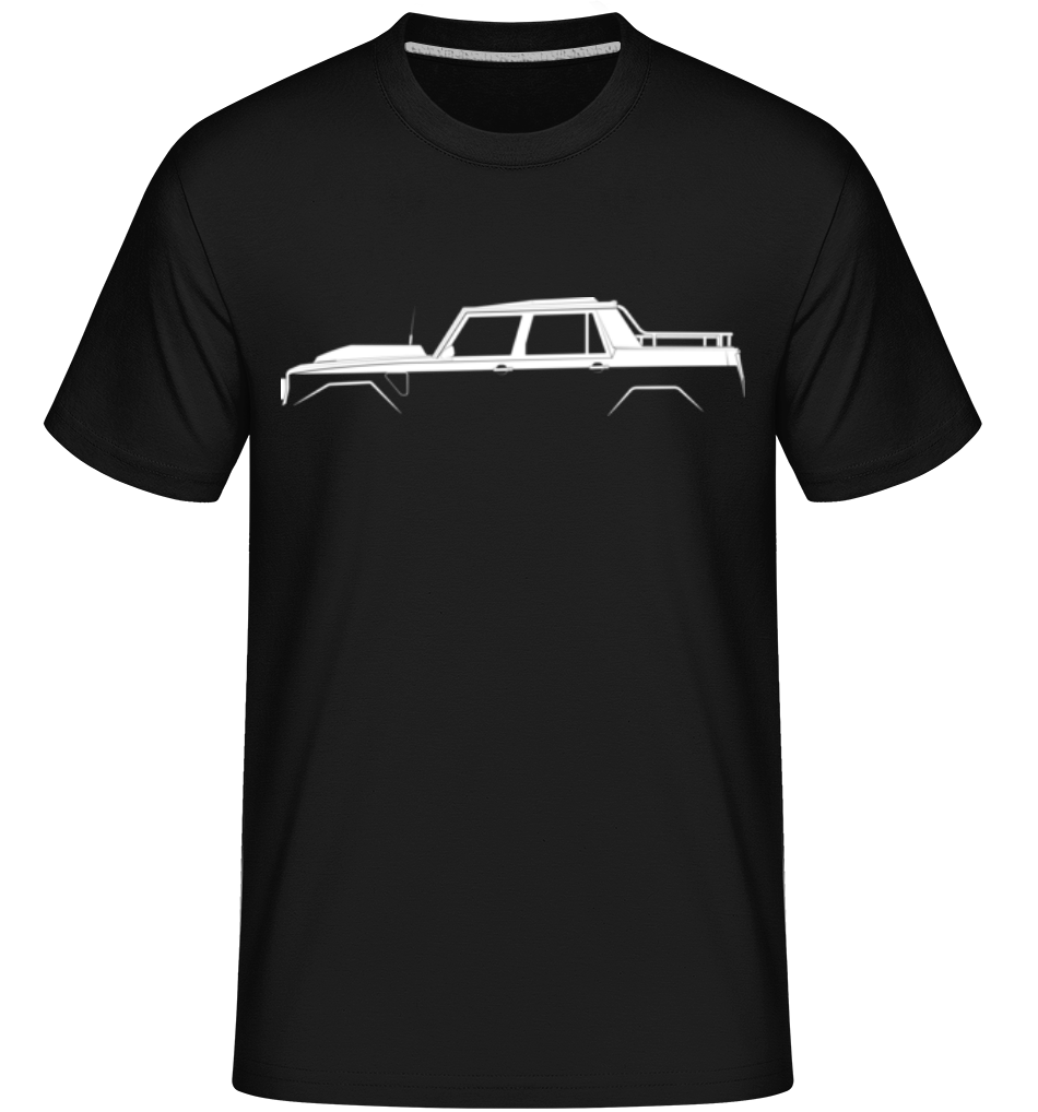 Aperçu: 'Lamborghini LM002' Silhouette -  T-Shirt Shirtinator homme - Noir - Devant