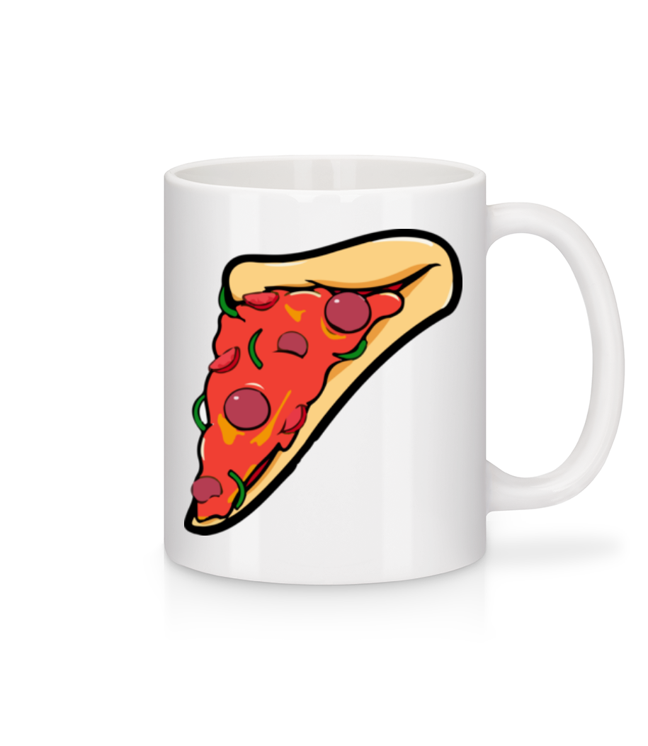 Morceau De Pizza · Mug en céramique blanc