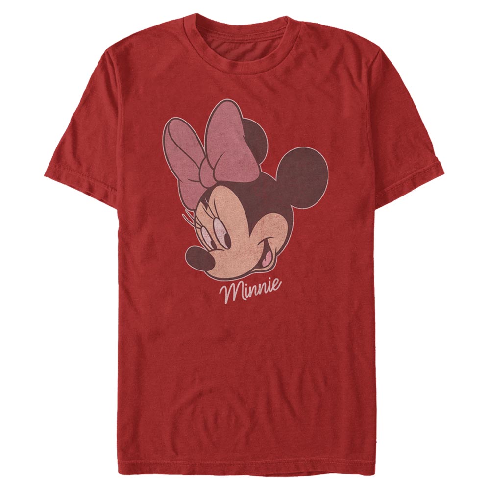 Disney Classics - Mickey Mouse - Minnie Mouse Minnie Big Face Distressed - Homme T-shirt