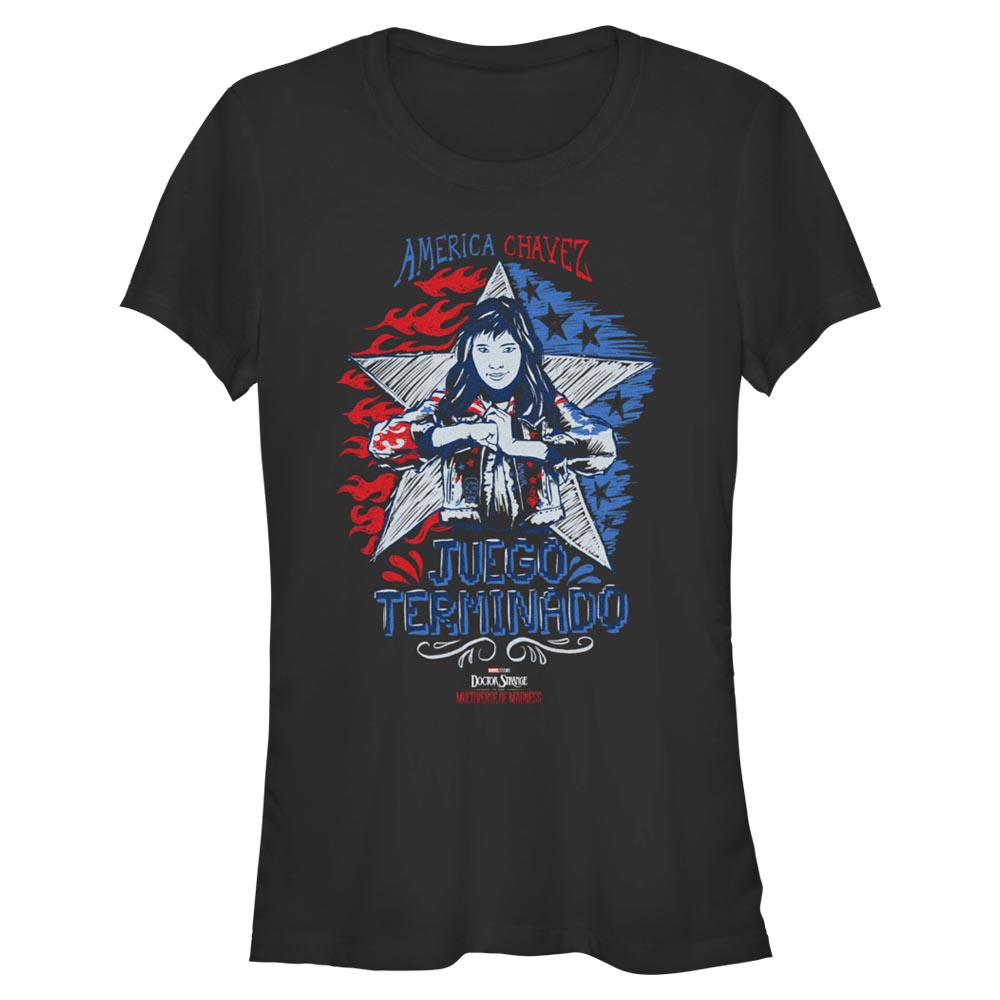Aperçu: Marvel - Doctor Strange - America Chavez Juego Terminado - Femme T-shirt - Noir - Devant