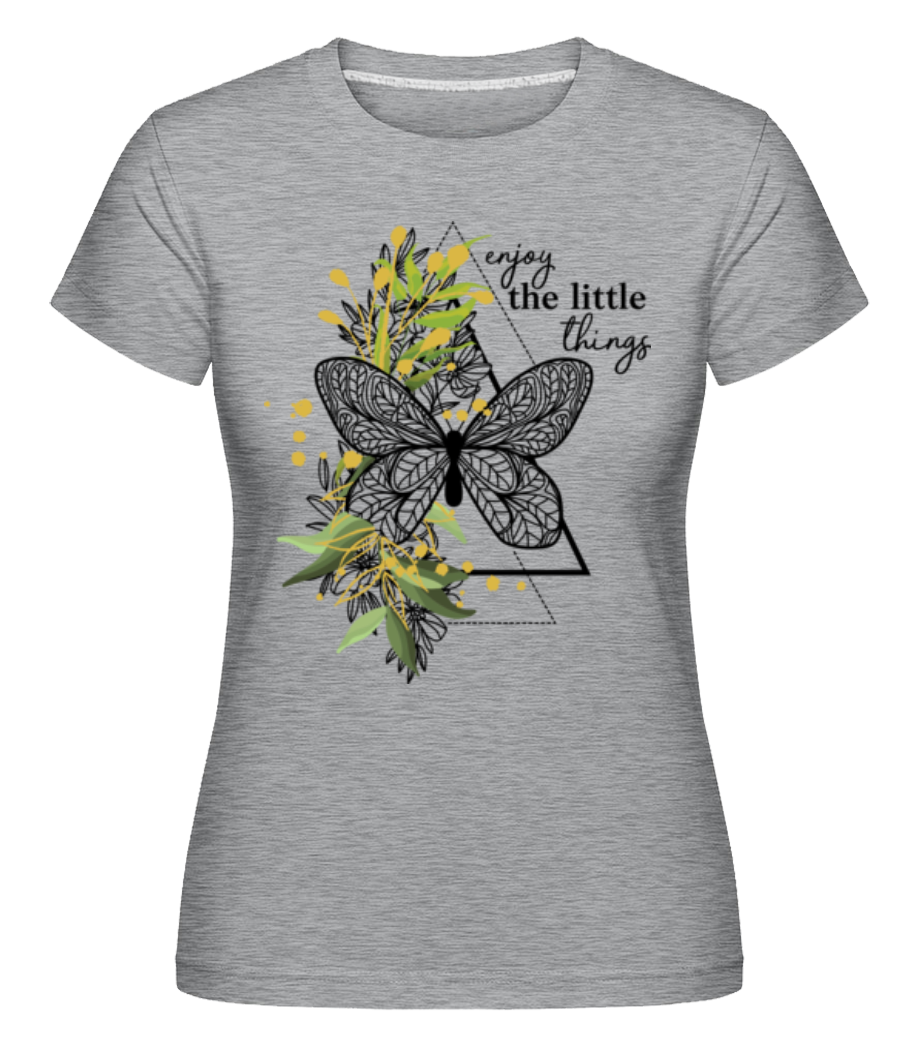 Aperçu: Enjoy The Little Things -  T-shirt Shirtinator femme - Gris chiné - Devant