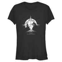Star Wars - Obi-Wan Kenobi - Obi-Wan Kenobi & Darth Vader Explosive Duel Graphic - Women's T-Shirt - Black - Front Star Wars - Obi-Wan Kenobi - Obi-Wan Kenobi & Darth Vader Explosive Duel Graphic - Women's T-Shirt - Black - Front
